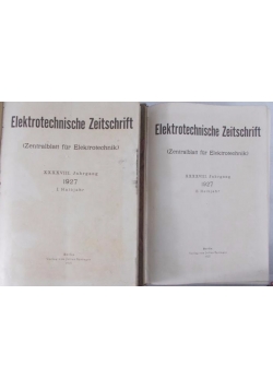 Elektrotechnische Zeitschrift 1927 r. tom I-II