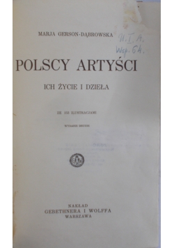 Polscy artyści, 1930 r.