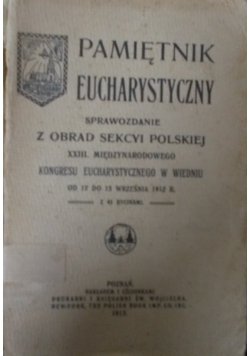 Pamiętnik Eucharystyczny, 1913 r.