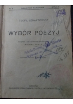 Wybór poezyj, 1922