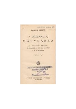 Z dziennika marynarza, 1934 r.