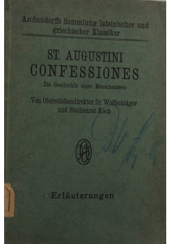 St. Augustini Confessiones, 1924 r.