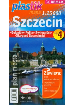 Szczecin Plastik mapa 1:25000