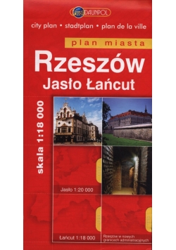 Rzeszów Jasło Łańcut plan miasta 1:18 000