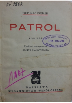 Patrol, 1931 r.