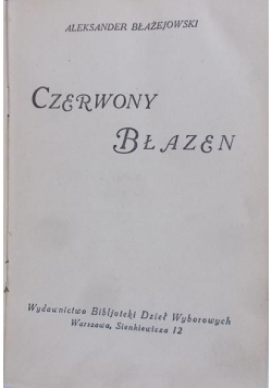 Czerwony błazen, 1925 r.