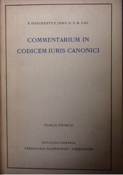 Commentarium in codicem iuris canonici,1950r.