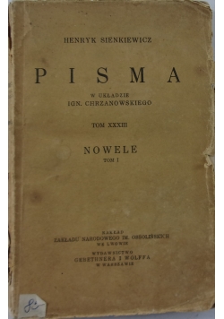 Nowele, tom I, 1931 r.
