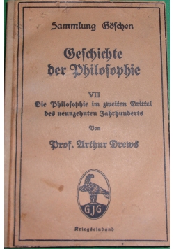 Gefchichte der Philofophie, 1913 r.