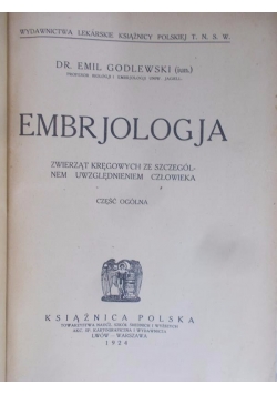Embriologia, 1927 r.