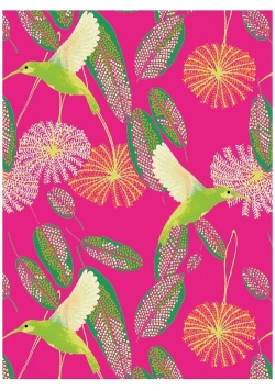 Karnet B6 z kopertą Hummingbirds
