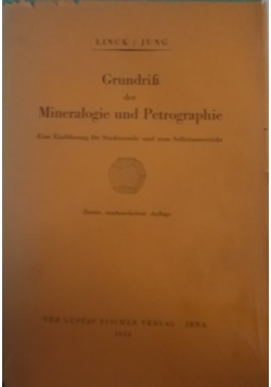 GrudiB der Mineralogie und Petrographie