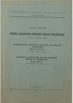 Budowa geologiczna północnej okolicy Wałbrzycha