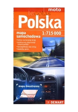 Polska 1:715 000 mapa samochodowa