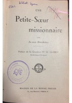 Une petite soeur missionnaire, 1930 r.