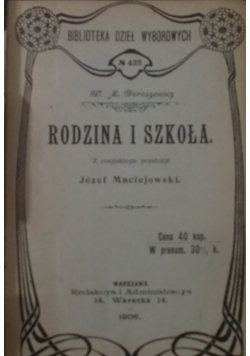 Rodzina i szkoła, 1906r.