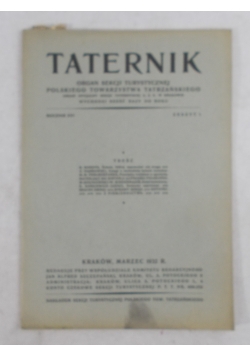 Taternik rocznik XV, 1931 r.