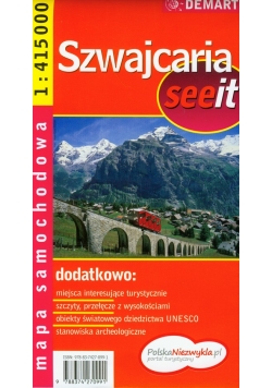 Szwajcaria mapa samochodowa