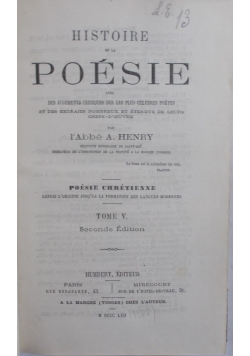 Poesie, tom V, 1862r.