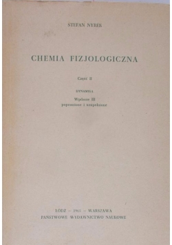 Chemia fizjologiczna część II