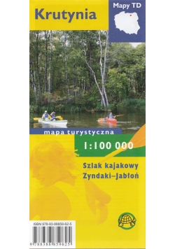 Krutynia Mapa turystyczna 1:100 000