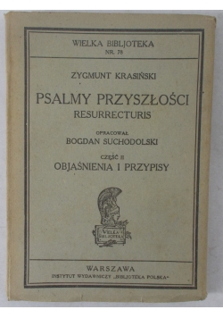 Psalmy przyszłości, 1930r.
