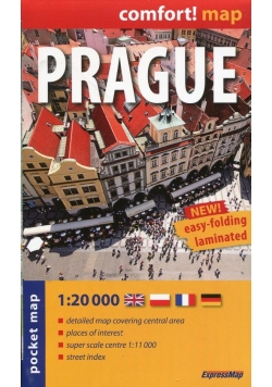 Prague pocket map 1:20 000