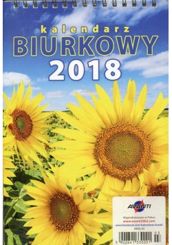 Kalendarz 2018 KBA5 Biurkowy A5 Słoneczniki