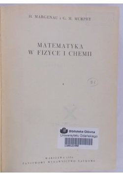 Matematyka w fizyce i chemii