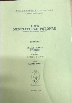Acta Nuntlaturae Polonae tomus XLI
