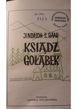Ksiądz gołąbek, 1919 r.