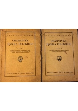 Gramatyka języka polskiego część I-II, 1931 r.