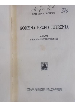 Godzina przed jutrznią, ok. 1928