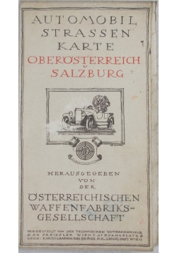 Automobil Strassenkarte, Oberosterreich Salzburg