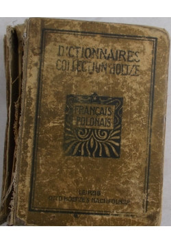 Słownik podręczny francusko- polski i polsko-francuski, 1919 r.