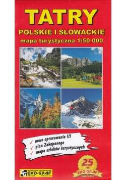 Tatry Polskie i Słowackie mapa 1:50 000