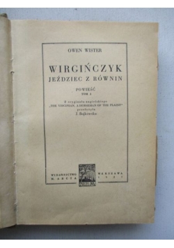 Wirgińczyk, 1937 r.