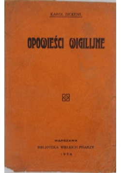 Opowieści wigilijne, 1930 r