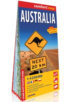 Australia comfort! map laminowana mapa samochodowo-turystyczna 1:4 250 000