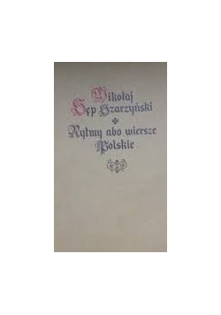 Rymy albo wiersze polskie