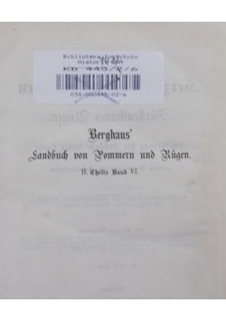 Landbuch des herzogthums stettin von kamin und hinterpommern , 1870 r.