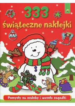 333 świąteczne naklejki czerwone