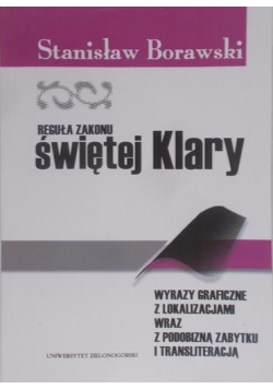 Reguła zakonu Świętej Klary
