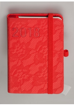 Kalendarz Awangarda A7 2018 czerwony