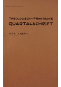 Theologisch- praktische quartalschrift, 1925 r.