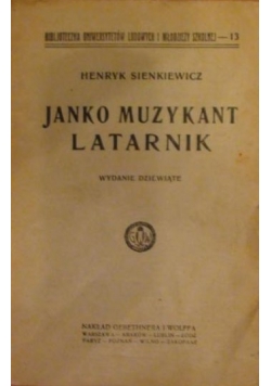 Janko muzykant, Latarnik, 1934r.