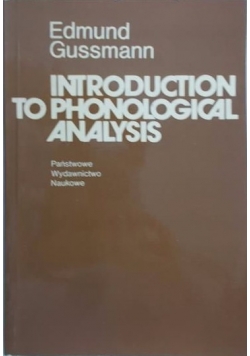Introduction to phonological analysis