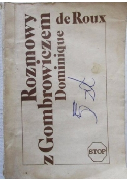 Rozmowy z Gombrowiczem