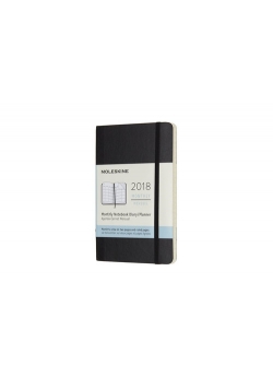 Kalendarz miesięczny Moleskine 12M P, miękka oprawa, czarny