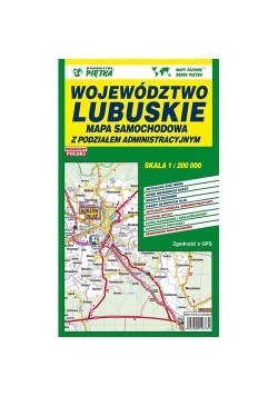 Województwo lubuskie Mapa samochodowa 1:200 000